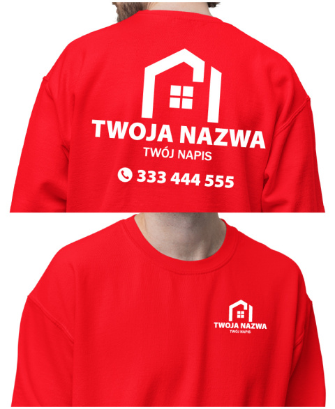 Bluza z logo dla firm budowlanych | wzór B-2 Bluza z logo dla firm budowlanych | wzór B-2