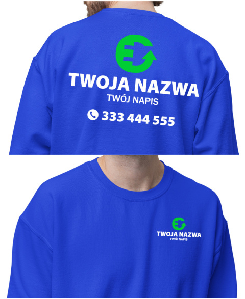 Bluza z logo dla firm elektrycznych | wzór E-6 Bluza z logo dla firm elektrycznych | wzór E-6