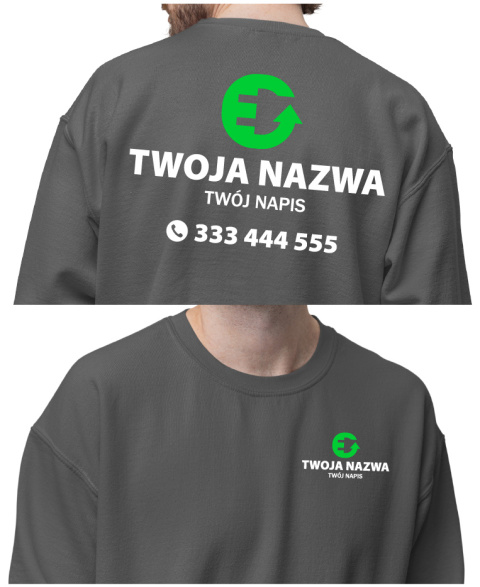 Bluza z logo dla firm elektrycznych | wzór E-6 Bluza z logo dla firm elektrycznych | wzór E-6
