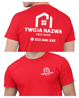 Koszulka z logo dla firm budowlanych | wzór B-2