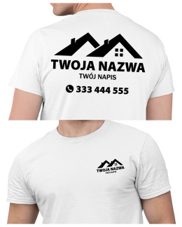 Koszulka z logo dla firm budowlanych | wzór B-3