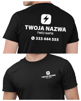 Koszulka z logo dla firm elektrycznych | wzór E-2