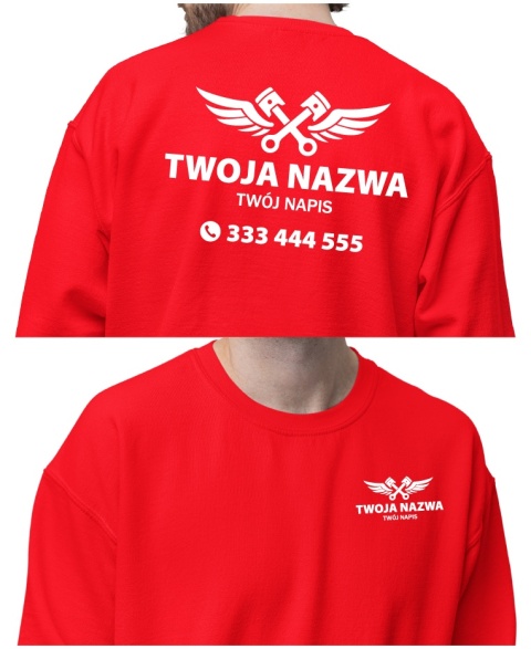 Bluza z logo dla mechanika mechanik | wzór M-4 Bluza z logo dla mechanika mechanik | wzór M-4