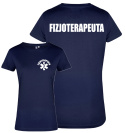Koszulka damska FIZJOTERAPEUTA logo + napis na plecach