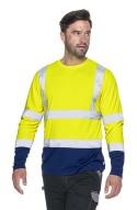 Koszulka z długim rękawem odblaskowa Hi-Vis Long z nadrukiem