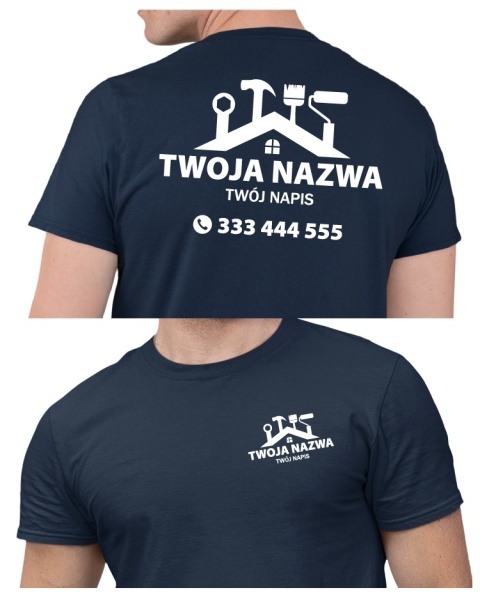 Koszulka z logo dla firm budowlanych | wzór B-10 Koszulka z logo dla firm budowlanych | wzór B-10