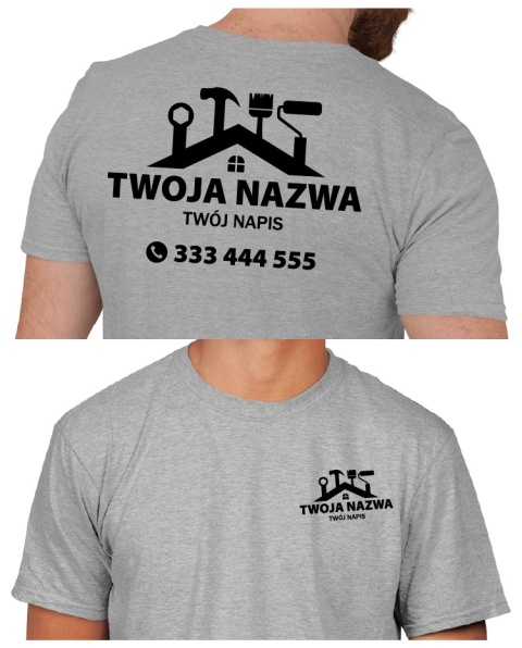 Koszulka z logo dla firm budowlanych | wzór B-10 Koszulka z logo dla firm budowlanych | wzór B-10