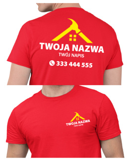 Koszulka z logo dla firm budowlanych | wzór B-12