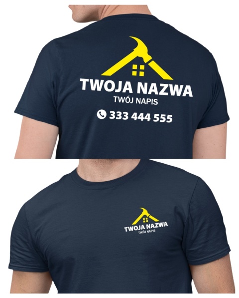 Koszulka z logo dla firm budowlanych | wzór B-12 Koszulka z logo dla firm budowlanych | wzór B-12