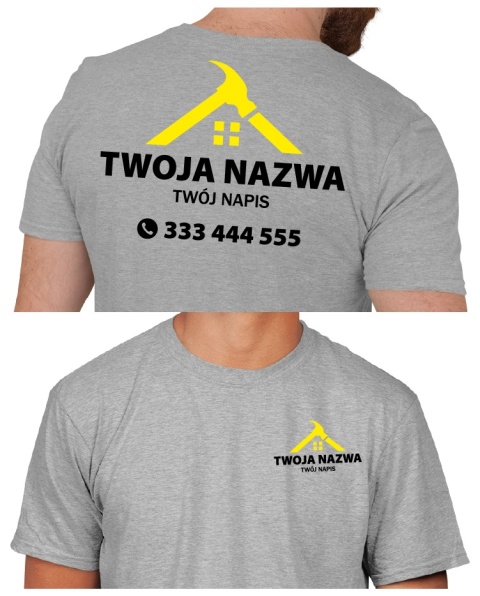 Koszulka z logo dla firm budowlanych | wzór B-12 Koszulka z logo dla firm budowlanych | wzór B-12