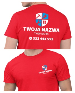Koszulka z logo dla firm budowlanych | wzór B-14