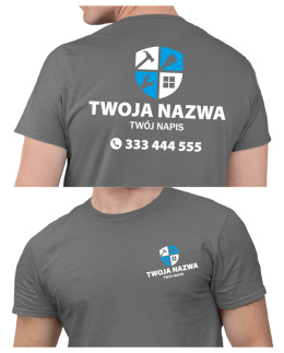 Koszulka z logo dla firm budowlanych | wzór B-14