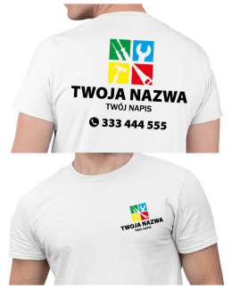 Koszulka z logo dla firm budowlanych | wzór B-15