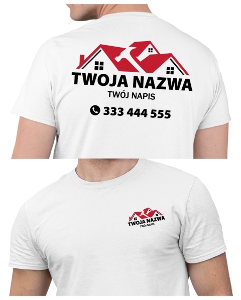 Koszulka z logo dla firm budowlanych | wzór B-16 Koszulka z logo dla firm budowlanych | wzór B-16