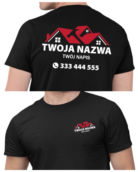 Koszulka z logo dla firm budowlanych | wzór B-16 Koszulka z logo dla firm budowlanych | wzór B-16