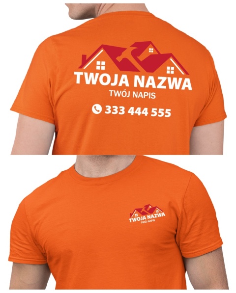 Koszulka z logo dla firm budowlanych | wzór B-16 Koszulka z logo dla firm budowlanych | wzór B-16