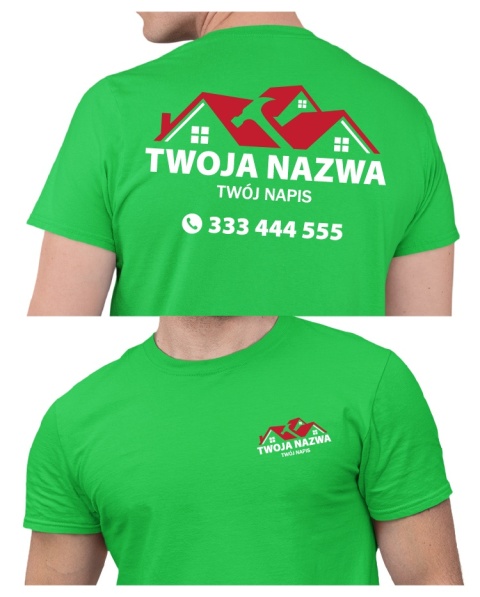 Koszulka z logo dla firm budowlanych | wzór B-16 Koszulka z logo dla firm budowlanych | wzór B-16