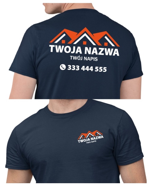 Koszulka z logo dla firm budowlanych | wzór B-17 Koszulka z logo dla firm budowlanych | wzór B-17