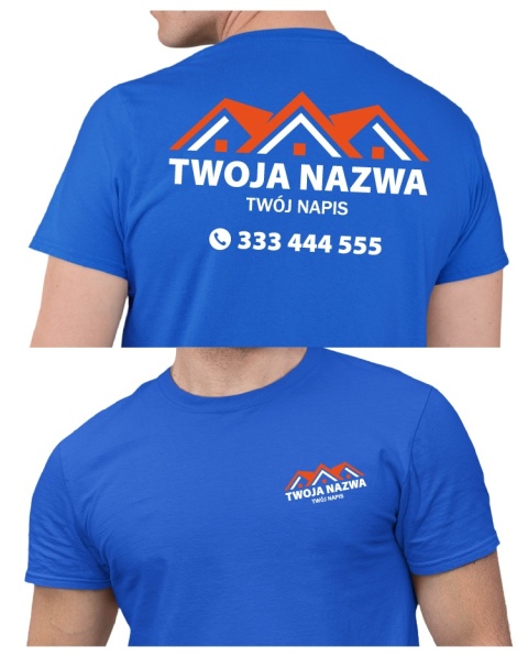Koszulka z logo dla firm budowlanych | wzór B-17 Koszulka z logo dla firm budowlanych | wzór B-17