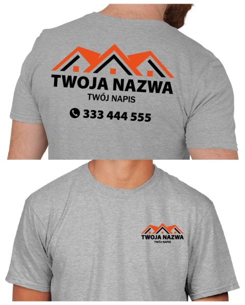 Koszulka z logo dla firm budowlanych | wzór B-17 Koszulka z logo dla firm budowlanych | wzór B-17