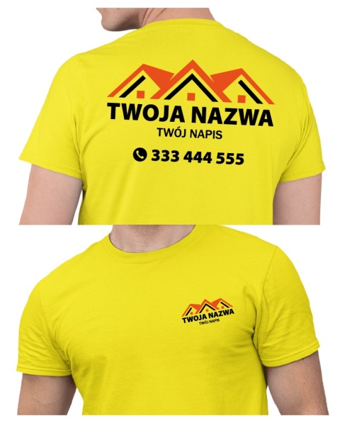 Koszulka z logo dla firm budowlanych | wzór B-17 Koszulka z logo dla firm budowlanych | wzór B-17