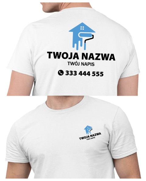 Koszulka z logo dla firm budowlanych | wzór B-18 Koszulka z logo dla firm budowlanych | wzór B-18