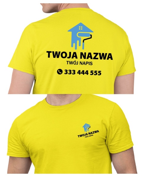 Koszulka z logo dla firm budowlanych | wzór B-18 Koszulka z logo dla firm budowlanych | wzór B-18