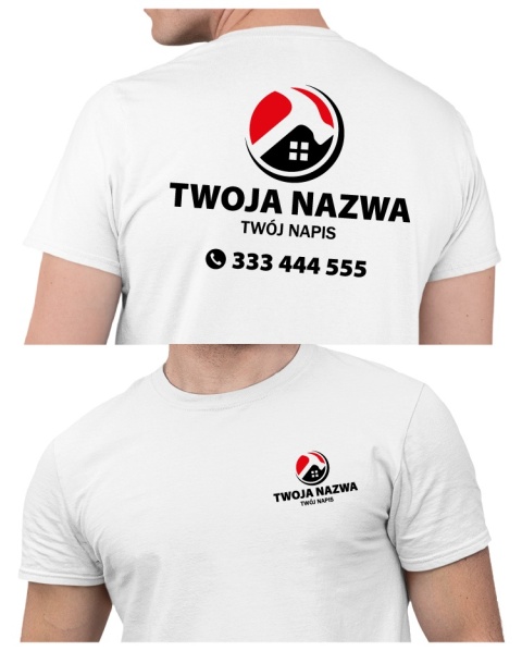 Koszulka z logo dla firm budowlanych | wzór B-19 Koszulka z logo dla firm budowlanych | wzór B-19