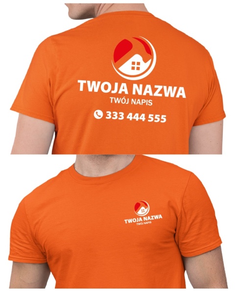 Koszulka z logo dla firm budowlanych | wzór B-19 Koszulka z logo dla firm budowlanych | wzór B-19