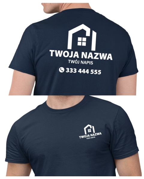 Koszulka z logo dla firm budowlanych | wzór B-2 Koszulka z logo dla firm budowlanych | wzór B-2