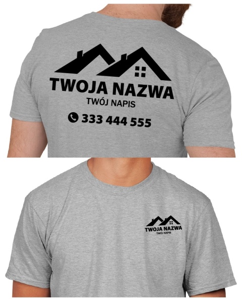 Koszulka z logo dla firm budowlanych | wzór B-3 Koszulka z logo dla firm budowlanych | wzór B-3