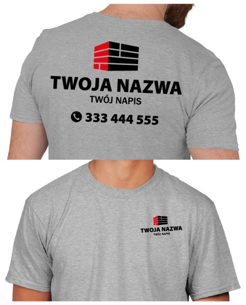 Koszulka z logo dla firm budowlanych | wzór B-4 Koszulka z logo dla firm budowlanych | wzór B-4