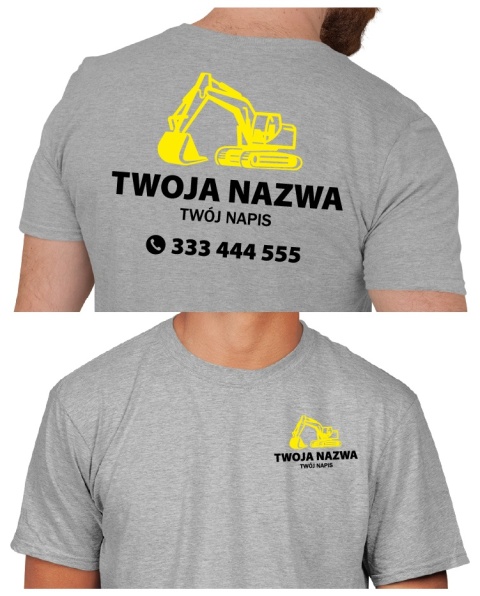 Koszulka z logo dla firm budowlanych | wzór B-5 Koszulka z logo dla firm budowlanych | wzór B-5