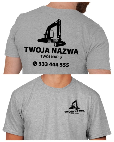 Koszulka z logo dla firm budowlanych | wzór B-6 Koszulka z logo dla firm budowlanych | wzór B-6