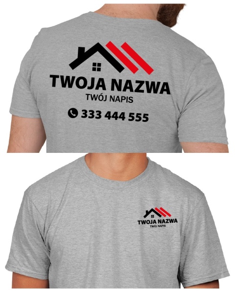 Koszulka z logo dla firm budowlanych | wzór B-7 Koszulka z logo dla firm budowlanych | wzór B-7