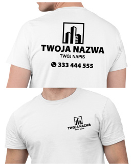 Koszulka z logo dla firm budowlanych | wzór B-8
