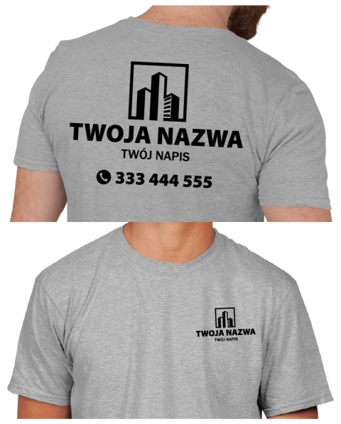 Koszulka z logo dla firm budowlanych | wzór B-8 Koszulka z logo dla firm budowlanych | wzór B-8