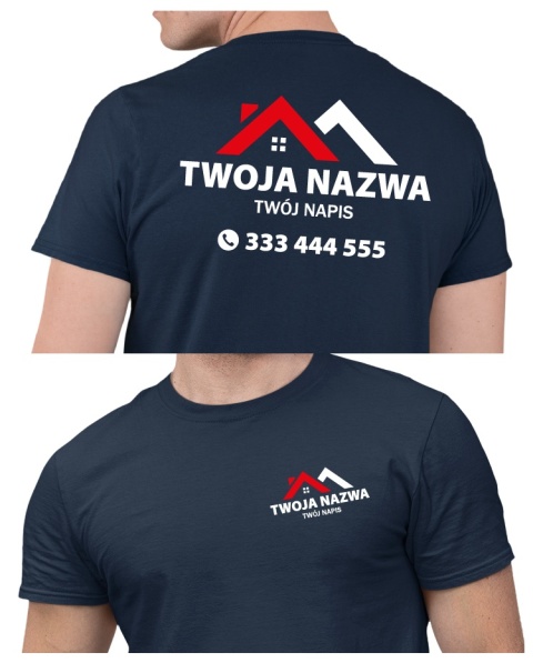 Koszulka z logo dla firm budowlanych | wzór B-9 Koszulka z logo dla firm budowlanych | wzór B-9