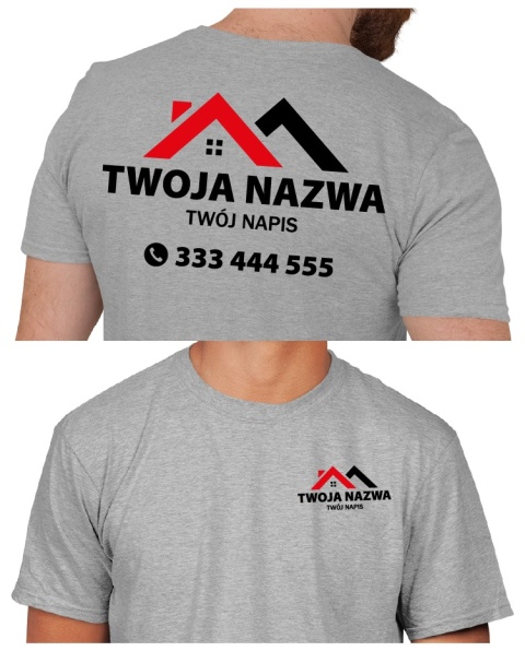 Koszulka z logo dla firm budowlanych | wzór B-9 Koszulka z logo dla firm budowlanych | wzór B-9