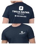 Koszulka z logo dla firm elektrycznych | wzór E-2