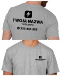 Koszulka z logo dla firm elektrycznych | wzór E-2