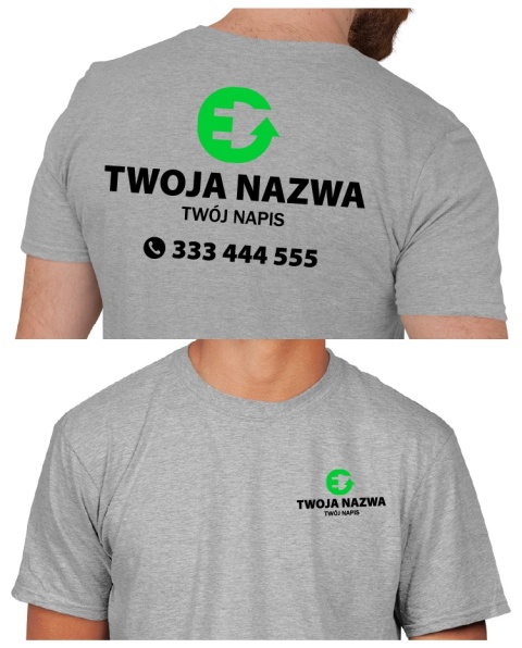 Koszulka z logo dla firm elektrycznych | wzór E-6 Koszulka z logo dla firm elektrycznych | wzór E-6