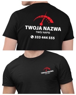 Koszulka z logo dla mechanika, warsztatu samochodowego | wzór M-5