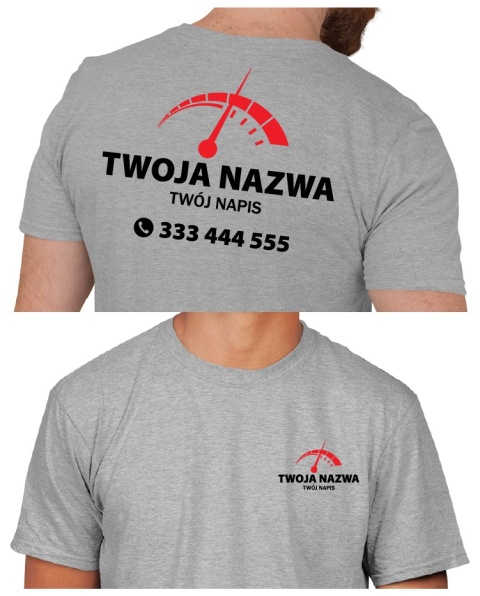Koszulka z logo dla mechanika, warsztatu samochodowego | wzór M-5 Koszulka z logo dla mechanika, warsztatu samochodowego | wzór M-5