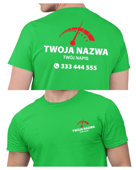 Koszulka z logo dla mechanika, warsztatu samochodowego | wzór M-5 Koszulka z logo dla mechanika, warsztatu samochodowego | wzór M-5