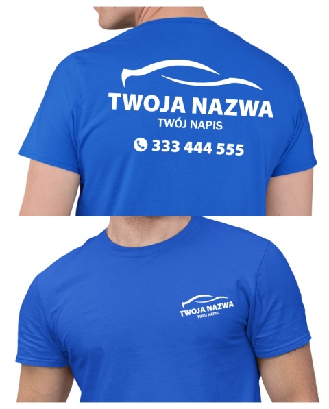 Koszulka z logo dla mechanika, warsztatu samochodowego | wzór M-6 Koszulka z logo dla mechanika, warsztatu samochodowego | wzór M-6