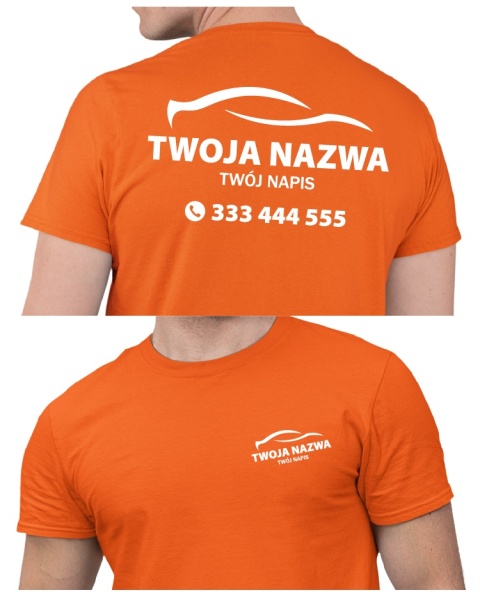 Koszulka z logo dla mechanika, warsztatu samochodowego | wzór M-6 Koszulka z logo dla mechanika, warsztatu samochodowego | wzór M-6