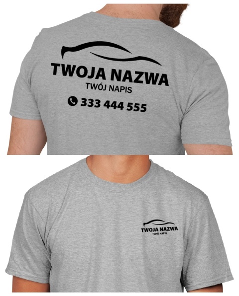 Koszulka z logo dla mechanika, warsztatu samochodowego | wzór M-6 Koszulka z logo dla mechanika, warsztatu samochodowego | wzór M-6