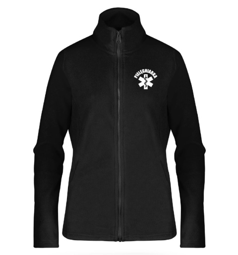 Polar damski medyczny PIELĘGNIARKA DLA PIELĘGNIARKI logo na piersi Polar damski medyczny PIELĘGNIARKA DLA PIELĘGNIARKI logo na piersi